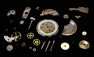 Universelle Teilezuführung von Uhrenteile