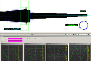 Kamerasystem misst Rundlauf von Wellen und Schleifern